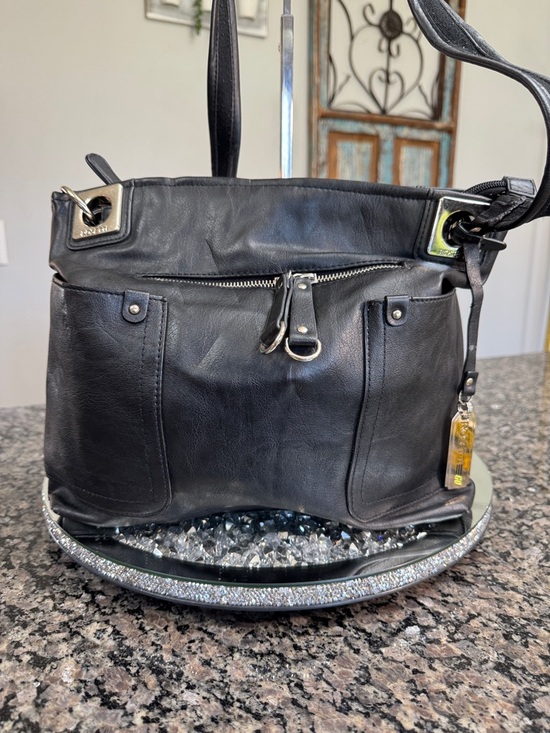 Rosetti Handbags - Rossetti Black faux Leather Shoulder Bag - Classic Everyday Tote